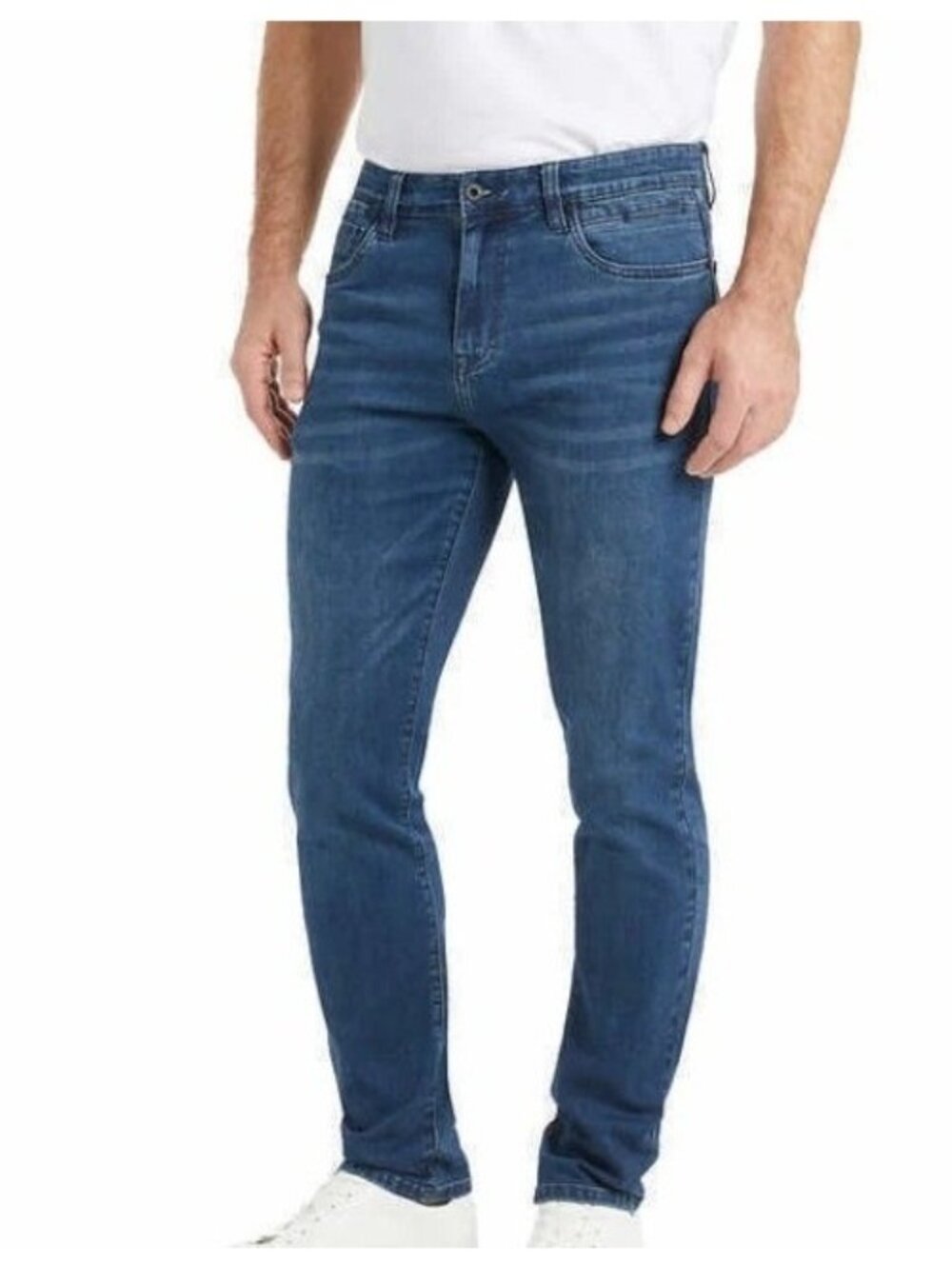 NWT Kenneth Cole Straight Fit Men's Jeans 32x34 Dark Blue Stretch Denim